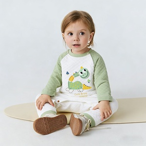 Tutina per Neonati con Motivi Cartoon, Calda e Confortevole, Abbigliamento Unisex Autunno-Inverno, Vendita all'Ingrosso - Product Image 1
