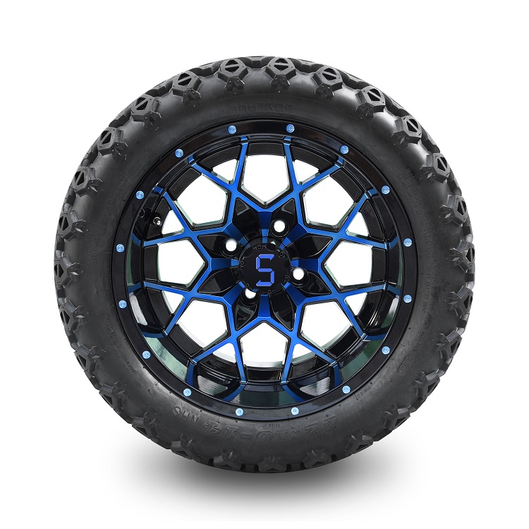 สีฟ้า/สีดำเงา