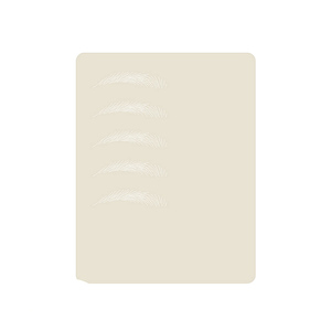 Beige Grey Inkless PMU <b>Practice</b> Skin Rubber Eyebrow Pattern <b>Pad</b> A4 Small Size Microblading - Product Image 6