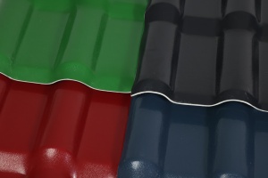 Échantillon de tuile <span class=keywords><strong>en</strong></span> PVC Feuille de tuile <span class=keywords><strong>en</strong></span> résine synthétique ASA Feuilles de toit ondulées <span class=keywords><strong>en</strong></span> PVC Échantillon d'<span class=keywords><strong>achat</strong></span> - Product Image 2