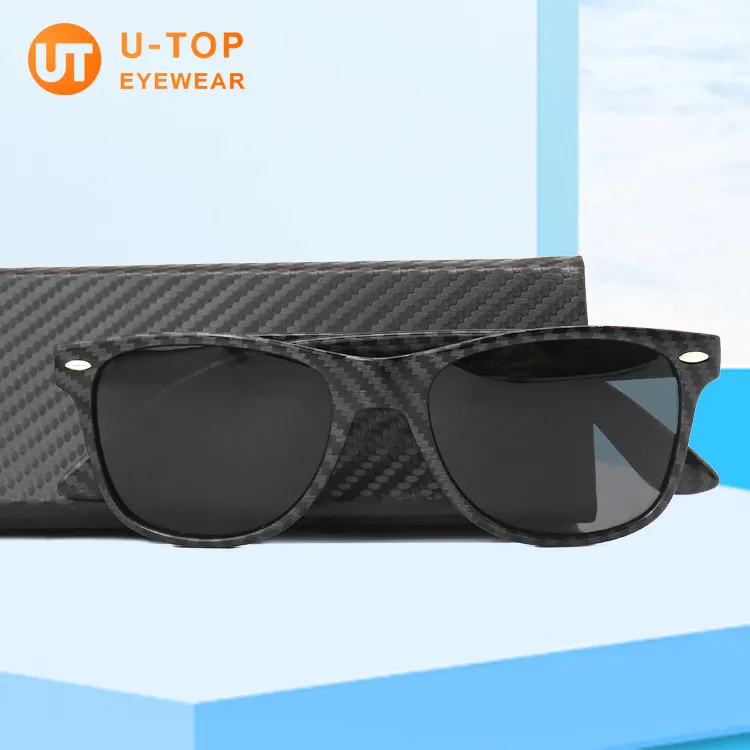 custom square Gafas de sol designer glasses wholesale brand fashion eyewear Polarized Mens carbon fiber shades sunglasses men