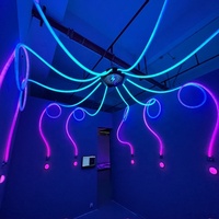 Juegos de Carnaval con Luces Activas - Juego Interactivo de Botones LED con Luces Activables para Parques de Diversiones Interiores, Construcción Metálica