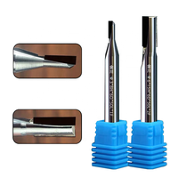 Offre Spéciale PCD FLÛTE diamant fraise en alliage d'aluminium haute brillant cutter coupe NC D'USINAGE outil routeur peu 8mm