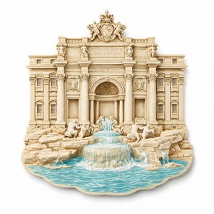 Aimant de réfrigérateur WeiVista Classic <span class=keywords><strong>Rome</strong></span> Fountain en résine, aimant décoratif souvenir de monument, personnalisable, pour usine, voyage, vente au détail - Product Image 1