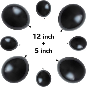 Globo negro Guirnalda Arco Kit Oro Blanco Metálico Cromo Confeti <span class=keywords><strong>Globos</strong></span> Boda Baby Shower Cumpleaños - Product Image 3