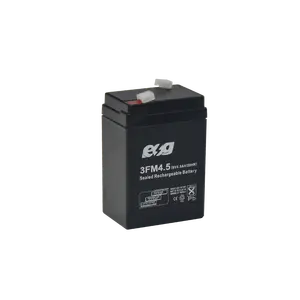 ESG batteries longue durée 6V 4.5AH Batterie plomb-acide rechargeable à haut débit 6V 4ah 4.5AH 5AH