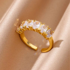 Anillo <span class=keywords><strong>de</strong></span> Zirconia con Diseño Minimalista <span class=keywords><strong>de</strong></span> Rama <span class=keywords><strong>de</strong></span> Árbol y Flor, Estilo <span class=keywords><strong>Instagram</strong></span>, Personalizado 424, para <span class=keywords><strong>Mujeres</strong></span> y Niñas - Product Image 6