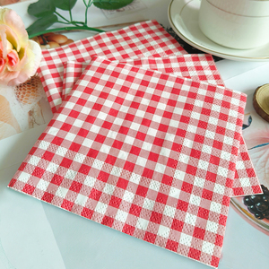 Thiết kế kẻ sọc 2-ply Cocktail Khăn ăn dập nổi và in đầy màu sắc gấp túi phong cách cho bữa ăn tối sử dụng - Product Image 3