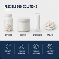 Capsules de Calcium Alpha-Ketoglutarate (Ca-AKG) Marque Blanche OEM 99% Pur Ca-AKG Supplément Cellulaire pour Longévité/Biohacking Adulte