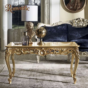 Ensemble de canapés carrés royaux classiques français, canapé en bois massif sculpté de luxe haut de gamme pour salon, ensemble complet écologique - Product Image 5