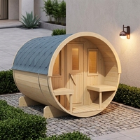 Ruang Sauna Rumah Tangga yang Dapat Disesuaikan Berbagai Pilihan Dimensi Sauna Kering Kayu Solid untuk Kamar Mandi Villa