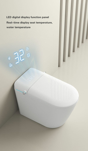 WC intelligent à économie d'<span class=keywords><strong>eau</strong></span> avec chasse d'<span class=keywords><strong>eau</strong></span> puissante Super Swirl et télécommande, en céramique intégrée, pour salle <span class=keywords><strong>de</strong></span> bain en Amérique du Sud - Product Image 4