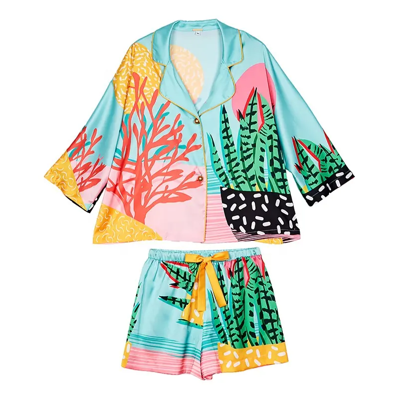 2022 Hot Selling New Summer Pyjamas für Frauen Nachtwäsche für Lady Home Choice <span class=keywords><strong>Kleidung</strong></span>