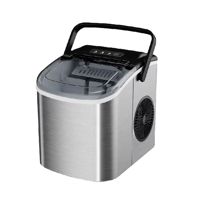 Durable Stainless Steel Bullet Shape Home/Commercial Ice Maker Fast 6 Minute Production Convenient Small Size for Restaurants