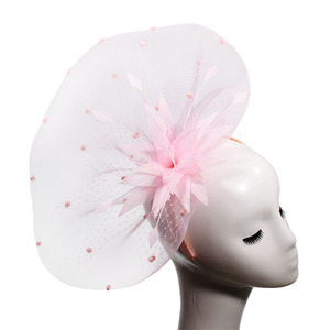 Bán Buôn Đảng Phụ Kiện Tóc Quyến Rũ Màu Xanh Lá Cây Thanh Lịch Lông Fascinator Với Lưới Mạng Che Mặt Cho Ngoài Trời Bãi Biển Đám Cưới - Product Image 5