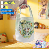 Sac à main personnalisé avec logo, écologique, recyclable, réutilisable, sac seau, dessin animé, prix d'usine, sac de shopping en toile avec fermeture éclair