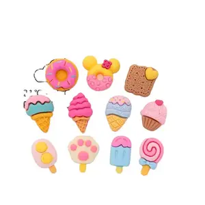 Hot Mini Cartoon Kat Paw Ijslolly Donuts Ijs Hars Diy Telefoonhoesje Cup Patch Sieraden Groothandel Accessoire Speelgoed