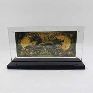 China dragón Zodiaco <span class=keywords><strong>diez</strong></span> <span class=keywords><strong>mil</strong></span> <span class=keywords><strong>millones</strong></span> trillones dinero plástico chapado en oro billete - Product Image 3