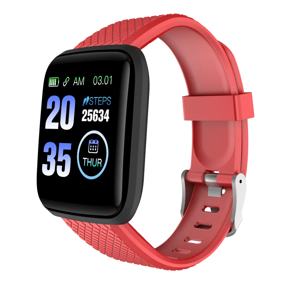 Neue Elektronische Produkt 116Plus OEM Android Smart Uhr 2020 Beliebte Herren Frauen Sport Armbänder Armbanduhr Fitness Smart Band