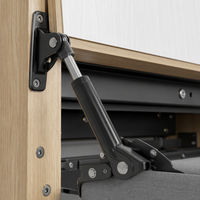 Lit Murphy gain de place avec canapé, lit mural vertical escamotable, mobilier de chambre pliable pour appartement