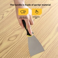Couteau à mastic personnalisable avec lame de 2 à 4 pouces pour le décapage, le nettoyage et le plâtrage des murs