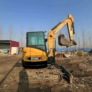 Mini-excavatrice sur chenilles Isuzu d'occasion SY35C à vendre, composants principaux inclus, moteur inclus - Product Image 4