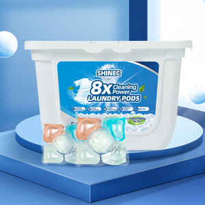 Mẫu thử miễn phí Giao hàng nhanh OEM Hương thơm trái cây ngọt ngào Làm sạch sâu Nước giặt dạng viên đa tác dụng 5 trong 1 Bột giặt dạng hạt - Product Image 1