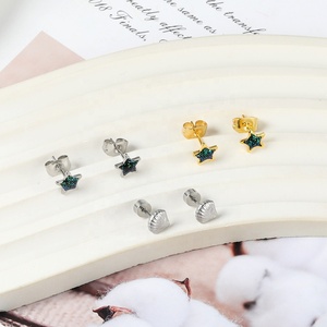 Oorbellen van roestvrij staal, nikkelvrij, op maat gemaakt, schattig design, modieuze sieraden, allergievrije oorbellen, kindersieradenset, oorbellen - Product Image 4