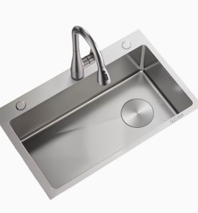Fregadero de Cocina de Acero Inoxidable 304 de un Solo Tazón, Grado Alimenticio - Product Image 1