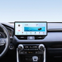 Unit Head Navigasi Mobil Android 12.3'' untuk Toyota RAV4 2020-2023, Wireless CarPlay, Kamera 360 Layar Sentuh