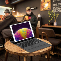 Nouveau clavier sans fil CE ROHS avec capteur optique, rétroéclairage RVB, pavé tactile, ultra fin, taille standard, iPad USB Type-C, garantie de 12 mois