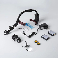 Electric Dental LED Loupes with Headlight 2.5x/3.5x Surgery Magnifier for Optimal Visualization