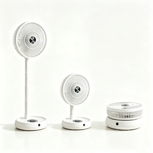 4-in-1 Foldable Telescopic Fan with Remote 12000mAh Long Battery Life 13-Inch <b>Large</b> Blade Oscillating Standing & <b>Desk</b> Fan - Product Image 1