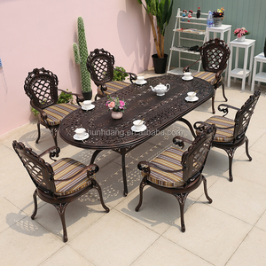 High Quality Cozy Dining Set Outdoor Garden Cast <strong>Aluminium</strong> <strong>Table</strong> and Chair - Product Image 6