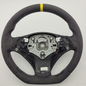 BMW <span class=keywords><strong>E</strong></span> Series พวงมาลัยหนังกลับเทียมพร้อมแผ่นรองสำหรับ BMW E55 E87 335i E92 Z4 E89 E93 E84 E38 E36 M3 - Product Image 1