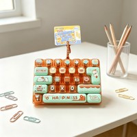 Plastic Keycap Stress-Relief Toy for Youth 26-Key Mechanical Keyboard Finger Toy Keychain with Bag Pendant