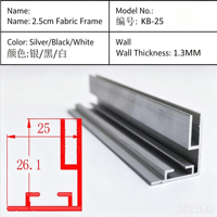 Profils en alliage d'aluminium anodisé extrudé sur mesure, directement de l'usine, pour les cadres de boîtes lumineuses LED des centres commerciaux