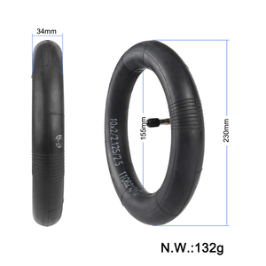 Chambre à air renforcée Ulip 10*2/2.125/2.5 avec valve coudée à 90 degrés vers l'extérieur pour trottinette électrique 10 pouces - Entrepôt UE - Product Image 2