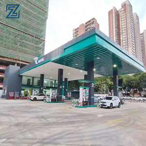 Автосервис, заполнение топливом, светодиодное освещение, бензиновая заправочная станция, пилоновые электронные знаки, светодиодная стальная конструкция для бензиновой станции - Product Image 2