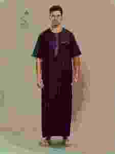 HARAMAIN Nouvelle tenue traditionnelle élégante pour hommes musulmans marocains, en coton de haute qualité - Product Image 1