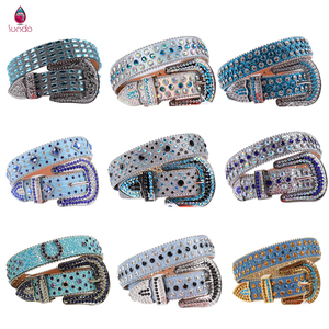 <span class=keywords><strong>Ceinture</strong></span> en cuir avec cristal scintillant pour homme, <span class=keywords><strong>grande</strong></span> <span class=keywords><strong>taille</strong></span>, de styliste occidental, à boucle <span class=keywords><strong>Large</strong></span>, vente en gros, prix en gros - Product Image 5