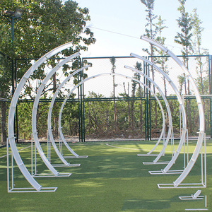 Accessoires de mariage, arche d'étoiles, nouvel ensemble de 7 pièces d'arche en fer forgé, panneau solaire, porte, canal en T, décoration, acryliques, support - Product Image 2