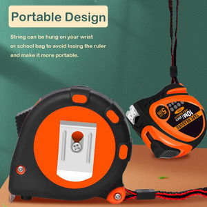 Outil de construction de haute qualité et économique, boîtier ABS avec ruban à mesurer recouvert de caoutchouc, 3m, 5m, 7,5m, 8m, 10m, logo personnalisé - Product Image 4