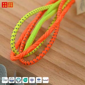 थोक गोल लोचदार रबर रस्सी 3 मिमी चिंतनशील कम लोचदार पॉलिएस्टर रस्सी आकार रंग कस्टम दराज - Product Image 1