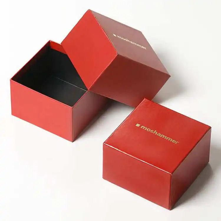 Embalagem de caixa de presente com tampa de ouro para pastelaria de bandeja de plástico com impressão personalizada