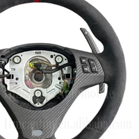 Nouveaux produits en gros, personnalisation M Performance, garniture en microsuède et carbone pour volant BMW Série 3 E90 E91 E92 E93