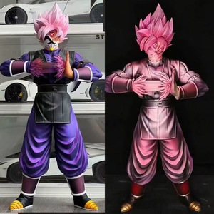 Figuras de Acción de Anime en PVC para Decoración de Escritorio, Goku Super Saiyan GK Rojo Melocotón, Figura de Regalo - Product Image 3