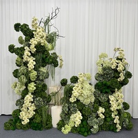 Arche de fleurs artificielles personnalisable pour mariage, décoration de table de mariage, fleurs artificielles, décoration de mariage luxueuse Secret Garden