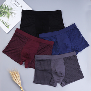 Custom Printed Shorts <strong>Black</strong> Cotton Underwear Briefs Mens <strong>Boxers</strong> - Product Image 1