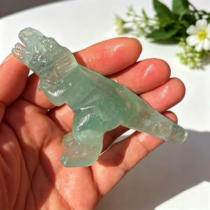 Figurine de dinosaure sculptée à la main en <span class=keywords><strong>pierre</strong></span> semi-précieuse naturelle de 10-12 cm, statue en cristal, <span class=keywords><strong>pierre</strong></span> de guérison, <span class=keywords><strong>sculpture</strong></span> animale pour la décoration - Product Image 5